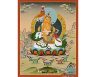 手繪財神唐卡藝術