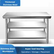 Kitchen Stainless Steel Workbench Work Table 2/3 Layers Operating Table Loading Packaging Table