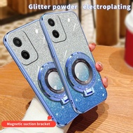 For Moto G06 Case Fashionable Frosted Silicone Soft Dustproof Bracket Adsorb For Motorola Moto G06 P