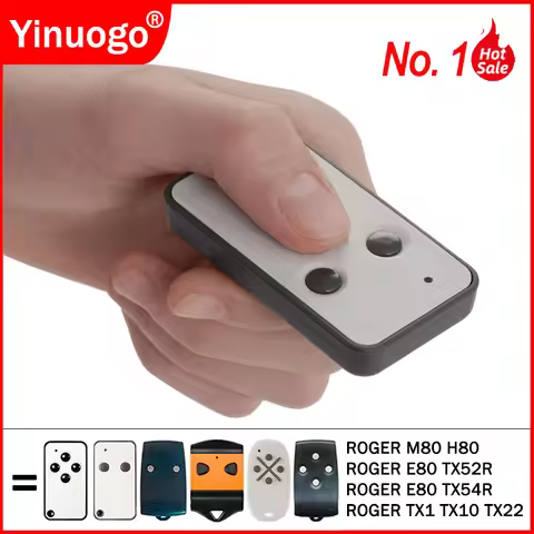 ROGER E80/TX52R/2 E80/TX52R/4 TX22 TX10 TX1 H80 M80 Garage Door / Gate Remote Control 433.92MHz Remo
