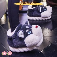 JANELAXE932JN Couple Shoes, Winter Warm Gift Cute Cartoon Dog Cotton Slippers, Female Male Women Hom