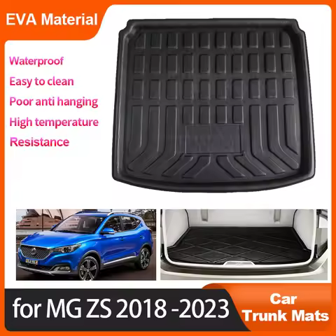 Car Rear Trunk Mats For MG ZS EV MGZS ZX ZST 2018-2023 2022 2021 Accessorie Waterproof Protective Tr
