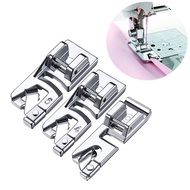 【in stock】 3Pcs/set Sewing Machine Home Hem Foot Presser Rolled Binding Singer Brother DIY Craft Domestic Sewing Accessories