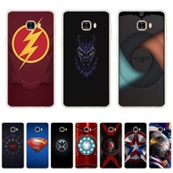B19-Marvel Heroes LOGO theme Case TPU Soft Silicon Protecitve Shell Phone Cover casing For Samsung Galaxy c5/c5 pro/c7/c7 pro/c9 pro