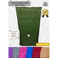 KATUN SUPER JUMBO BATH TOWEL UK 93X157CM PLAIN EMBOSSED COTTON MATERIAL ANT BRAND RED8