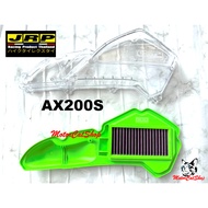 JRP (GREEN) AX200S Air Filter & Cover Transparent Air Filter Cover Clear Filter GREEN