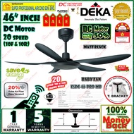 Deka Baby Fan F5DC 46 PRO MB (Matt Black) 46 inches 5 Blades Ceiling Fan with Remote Control / Elmar