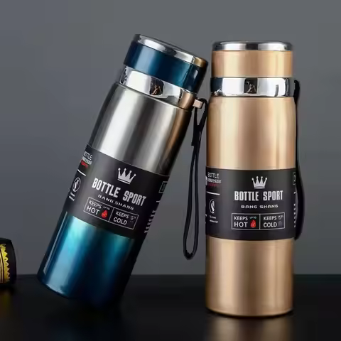 316 Stainless Steel, 1L Thermos Flask for Water, Tea and Coffee, Cold and Hot Thermos Flask, Stainle