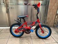 二手單車 16寸 紅色蜘蛛俠小童單車
