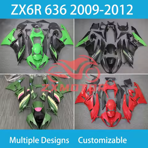 For KAWASAKI 636 ZX6R 2009 2010 2011 2012 Injection Fairings ZX 6R 09-12 Body Works Cover Motorcycle