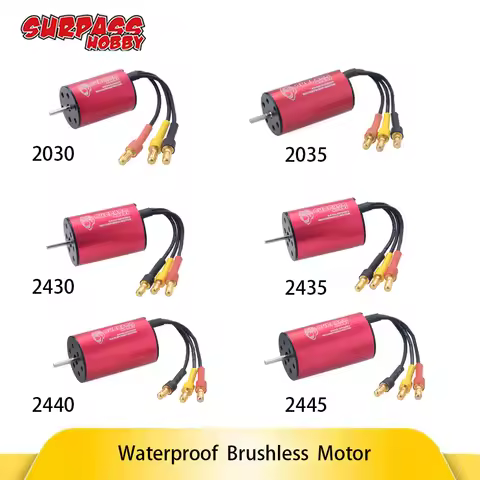 SURPASS HOBBY KK Waterproof 2030 2040 2430 2435 2440 2445 Brushless Motor for Wtloys 1/12 1/14 1/16 