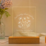 不要憂慮 腓立比書4:6-7 恩典之光 聖經經文LED燈 經文禮物