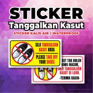 💜 Sticker Sila Tanggalkan Kasut / Please Take Off Your Shoes 💜