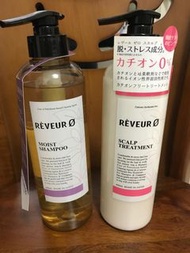 reveur芮芙茹 洗髮精+護髮乳各一瓶 全新 日本製造 不含矽靈