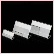 ORIENTLIIY Acrylic Sign Display Holder Mini Supermarket Mall Shelf Label Holder