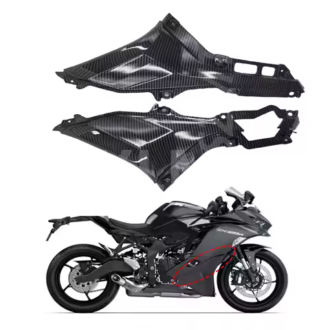 For Kawasaki Ninja ZX25R ZX-25R 2020 2021 Carbon Fiber Look Side Covers Panels Motorcycle Accessorie
