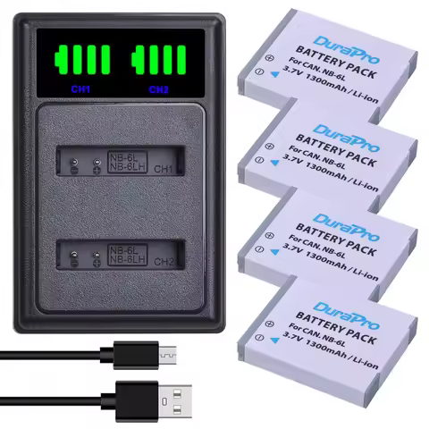 NB 6L NB6L NB-6L Battery & Charger for Canon Power-shot IXUS 310 SX240 SX275 SX280 SX510 SX500 HS 95