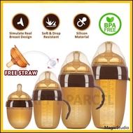 Silicone Baby Milk Bottle Feeding Wide Neck Bottle Baby Botol Susu Anti Colic Baby Kids Newborn Bott