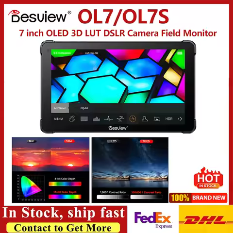 Desview OL7/OL7S OLED Monitor 1200Nits 7-inch HD2.0 60Hz Input/Output 4K60 Touch⊰Screen Monitor``