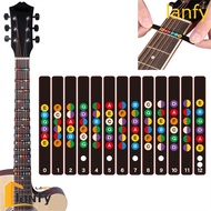 LANFY Guitar Note Sticker Guitar Accessories Musical Instrument Frets Note Decal Fingerboard Sticker