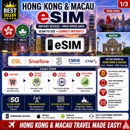 Hong Kong & Macau Travel eSIM Unlimited Data (eSIM)