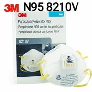 3M N95 8210V, Valved Cool Flow, Mask and Particulate  Respirator, (10pcs/box)