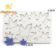 [RiseLargeS] 3D Mini Rose Flower Leafs Silicone Mold DIY Fondant Chocolate Sugarcraft Cake Decor Bak