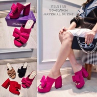 3129 thick suede 9cm heel 9cm fashion heel/Wanita