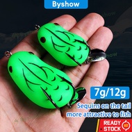 【Byshow】Jump Frog Fishing Lure - Umpan Pancing Katak Loncatan - Casting Soft Plastic Jig Head - Bait