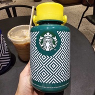 Starbucks reusable tumbler Drinking Bottle original colorful weaves 1 liter