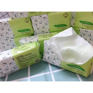 Pure cotton Wipe tissue l Both Dry and Wet l Baby Wipe l Facial Wipe l 1 time use Face towel l 80pcs