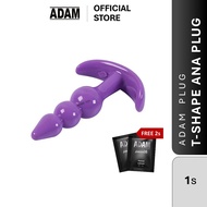 Adam plug toy T-shape ana Sex Toy For Men g-spot ana butt plug ana plug sex toy - adam sex toy lelak