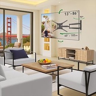 Barkan 102 cm Long TV Wall Mount 13 - 83 Inch Swivelling / Tilting / Full Motion TV Bracket Holds up