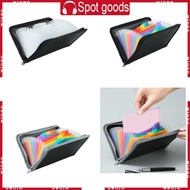 WIN 13 Pocket Receipt Organiser Small Accordion Folder for Card Check Receipts