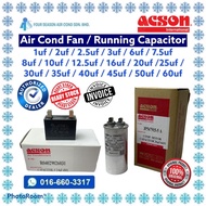 ACSON Capacitor for Air Cond Compressor / Fan Capacitor / Running Capacitor 25UF 30UF 35UF 40UF 45UF