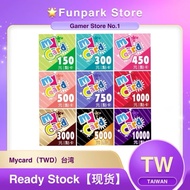 【NEW】 Mycard TW 50/150/350/450/500/750/1000 Point Taiwan （TWD） 台湾版 充值卡 神魔之塔 新天堂2 永恒之塔 malaysia