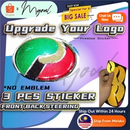 PERODUA LOGO STICKER PERODUA REFLECTIVE WITHOUT EMBLEM (3M STICKER)MYVI,ALZA,BEZZA,VIVA,KELISA,AXIA,