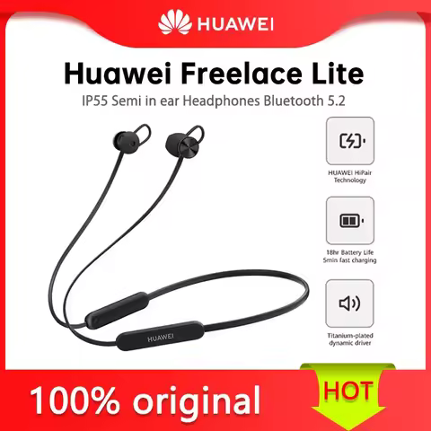 Huawei Freelace Lite Wireless Bluetooth Earphone Original Earbuds Sport Noise Reduction Headphone In
