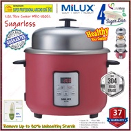 Milux Sugar Less Rice Cooker MRC-180SL 1.8L Multi-Function Rice Cooker