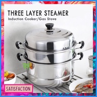 ✷ ◴ STSF 3 Layer Steamer Cooking pots Cooking Pan Kitchen Pot Siomai Steamer Siopao