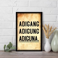 Hiasan Dinding Quote Jawa motivasi media kayu MDF