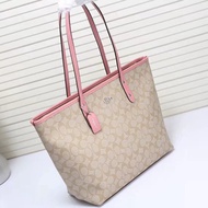 แท้100 % COACH F58292 ซิปกระเป๋าช้อปปิ้งกระเป๋าผู้หญิงกระเป๋าสะพายไหล่ ทอธ กระเป๋าแฟชั่นสตรี กระเป๋า