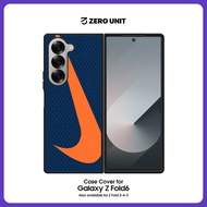 Case Casing Samsung Galaxy Z Fold 6 5 4 3-Nike Shoes Navy Salmon ZC033