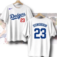 2024 NEWCod Customized-Dodgers Shirt-versi korea longgar bercetak t-Shirt untuk lelaki dan wanita-EN