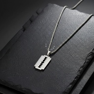 Unisex Hip Hop Grunge Razor Chain Necklace - Blade Necklace Aesthetic
