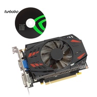 turbobo GTX1050TI 4GB DDR5 128BIT Graphics Card Single Cooling Fan Good Heat Dissipation HDMI-compatible VGA DVI Computer Gaming Video Card for PC