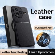 Fashion Litchi Texture Soft TPU Casing Redmi K80 Pro / K80 5G Shockproof Case Silicone Back Cover