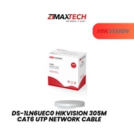 DS-1LN6UEC0 Hikvision 305m CAT6 UTP Network Cable (Solid Copper, 0.53mm )
