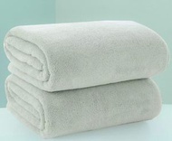 珊瑚絨吸水浴巾（豆青色）（70*140cm）