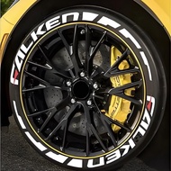 [FALKEN] Pelekat Tayar Kereta Motosikal Pelekat Surat Gaya Sekeping Tiga Dimensi Pelekat Kereta Seke